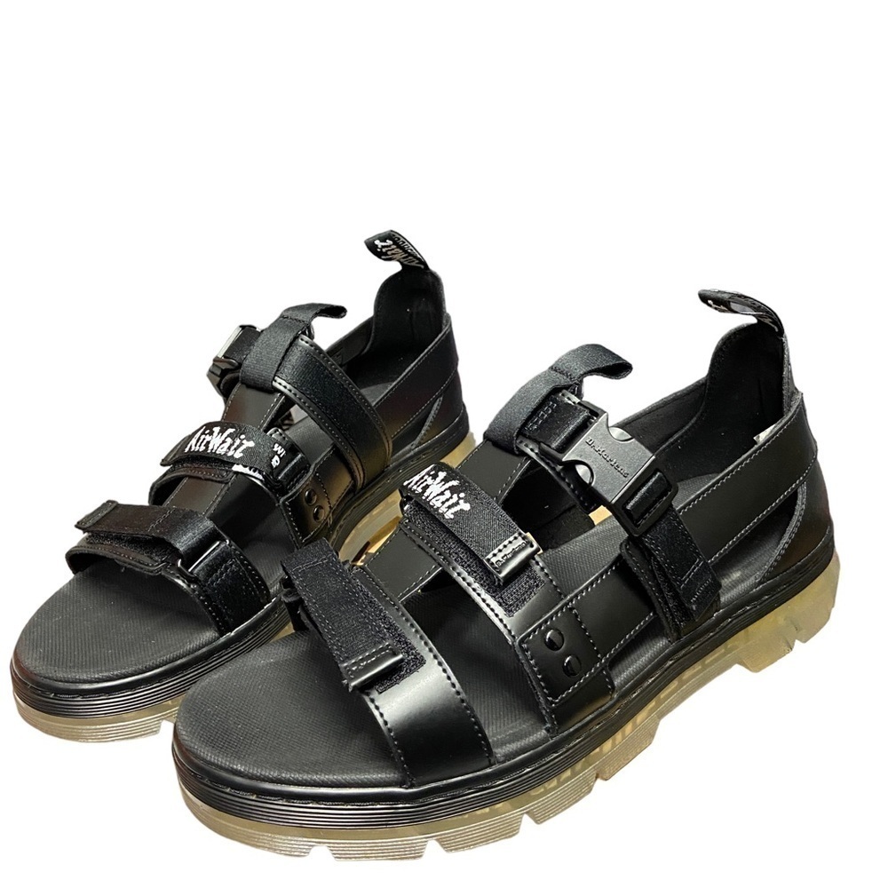 Dr. Martens Pearson Unisex Black Chunky Buckle Sandals NWT​